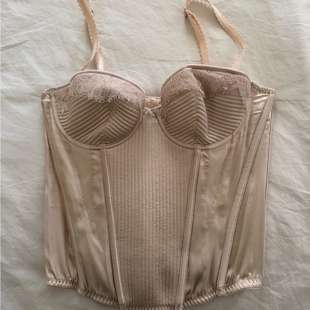Rare Vintage Stella Mccartney Corset Bustier Top In Blush
